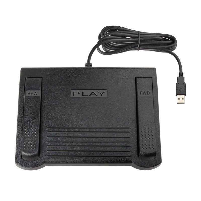 ECS USB Transcription Foot Pedal, Case Catalyst, Audio File Controller - Image 1